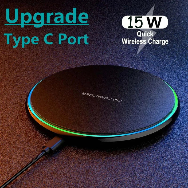 Fast Wireless Charging Pad for iPhone & Samsung Devices