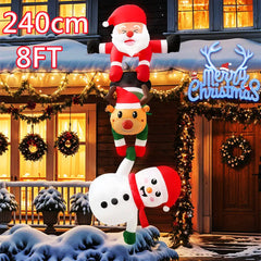 8FT Inflatable Climbing Santa (LED)