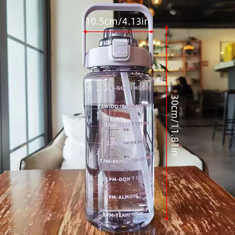 2000ml Large Plastic Sports Water Bottle - Ideal for Camping